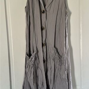 For Cynthia Light Gray Sleeveless Top